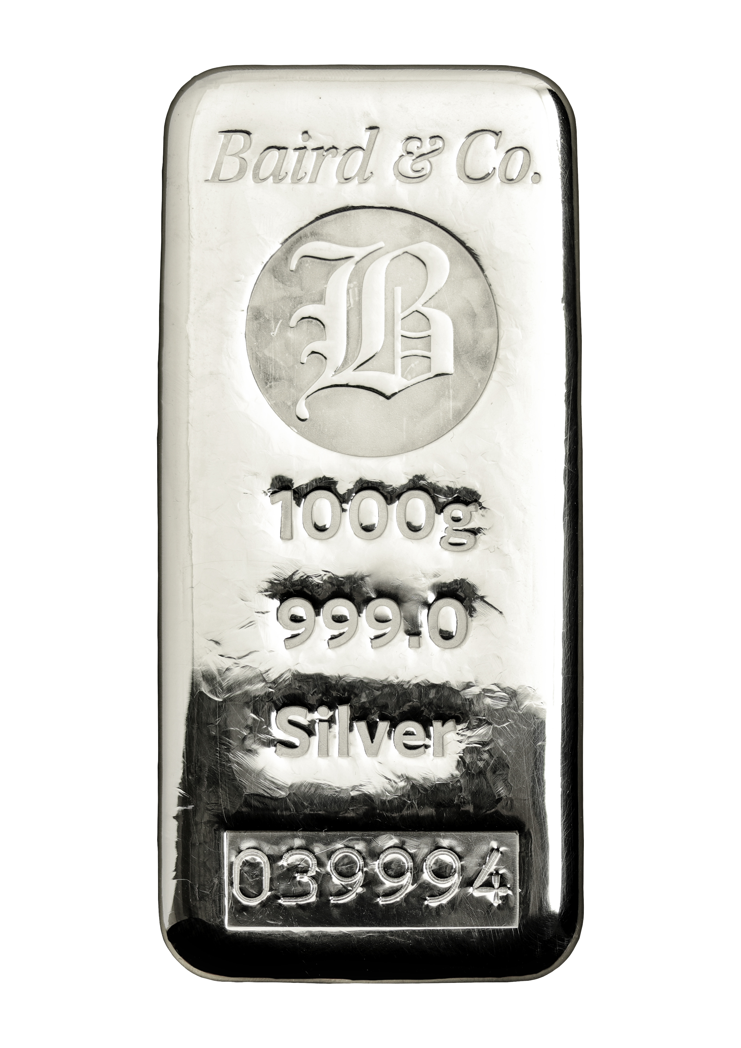 1kg Silver Cast Bar